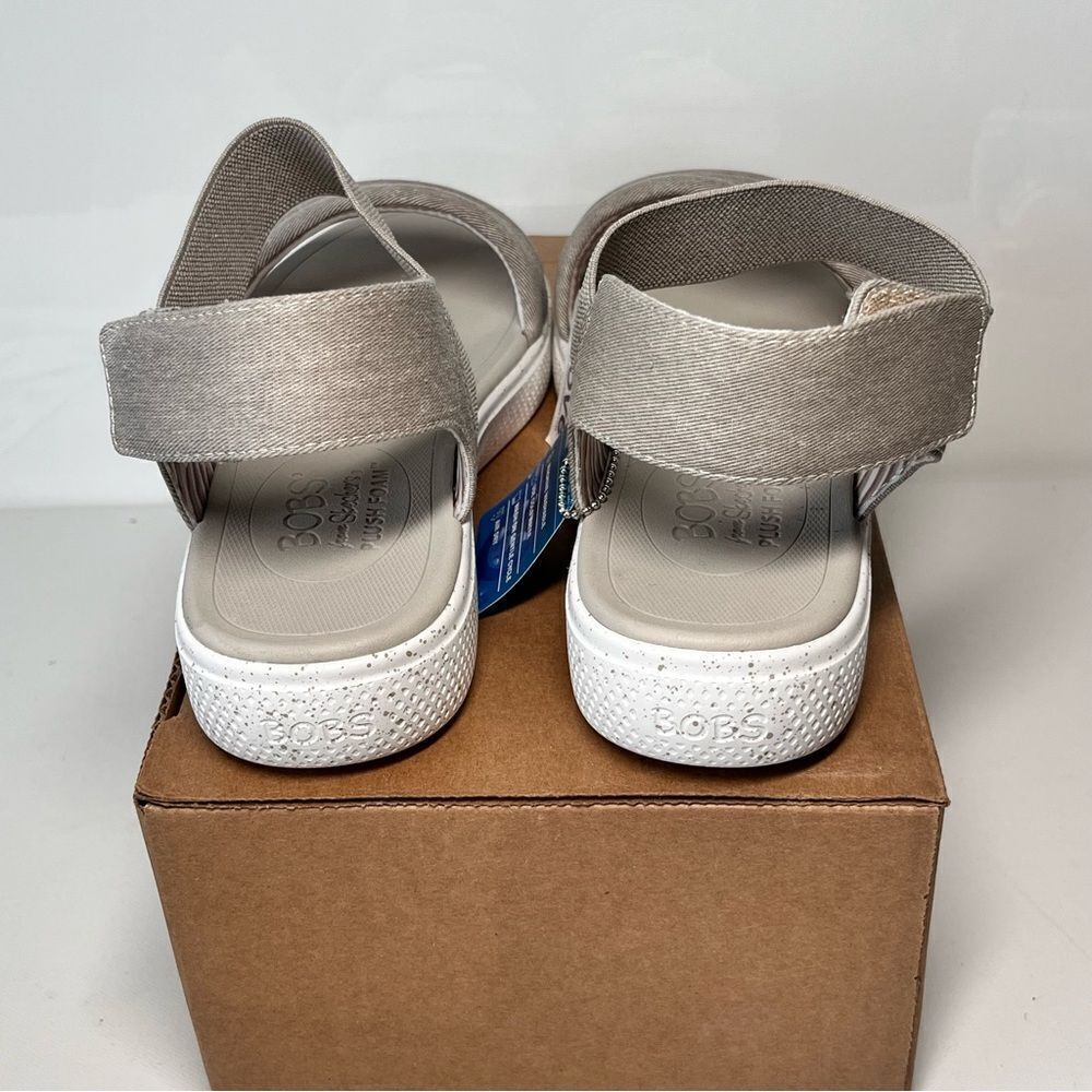 Skechers_BOBS Vegan Washable Summer Skipper Canvas Sandals - Optical Chill - Picture 6 of 7